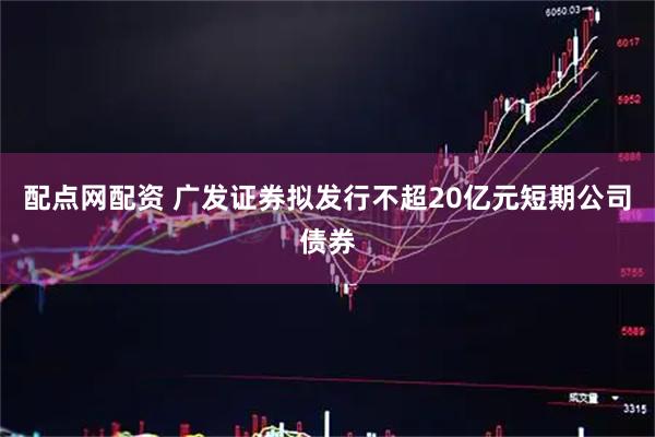 配点网配资 广发证券拟发行不超20亿元短期公司债券